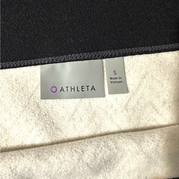 Athleta monarch geo print tech Black and Gray Mini Pencil Skirt fleece lined Sm - Picture 5 of 7